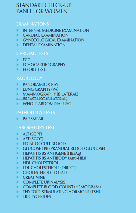 Check up Women MEDIPOL