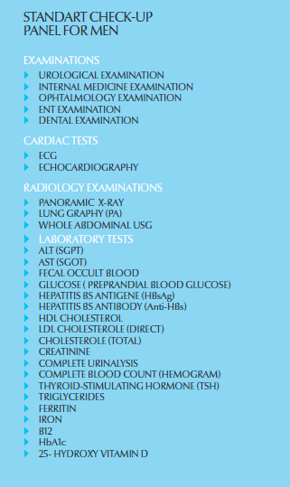 Check up standard Men 