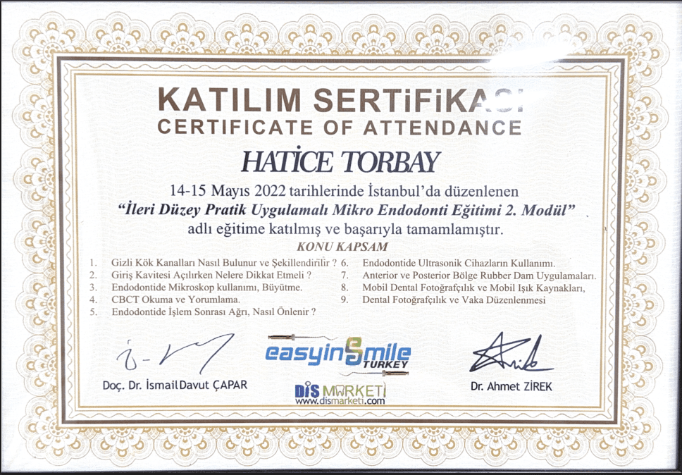 Dr.Hatice Torbay   Eğitim