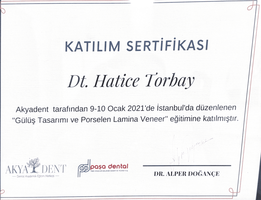 Dr.Hatice Torbay   Eğitim 2