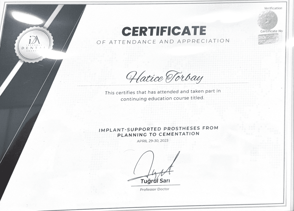 Dr.Hatice Torbay   Eğitim 4