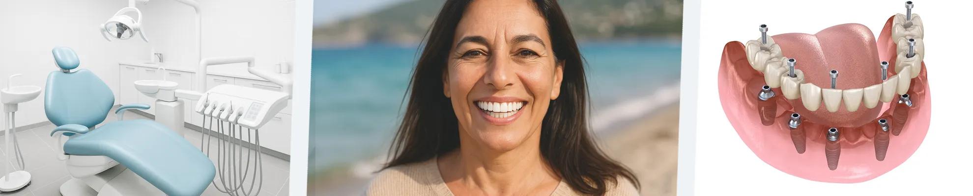 Riabilitazione totale su impianti dentali a Türkiye banner