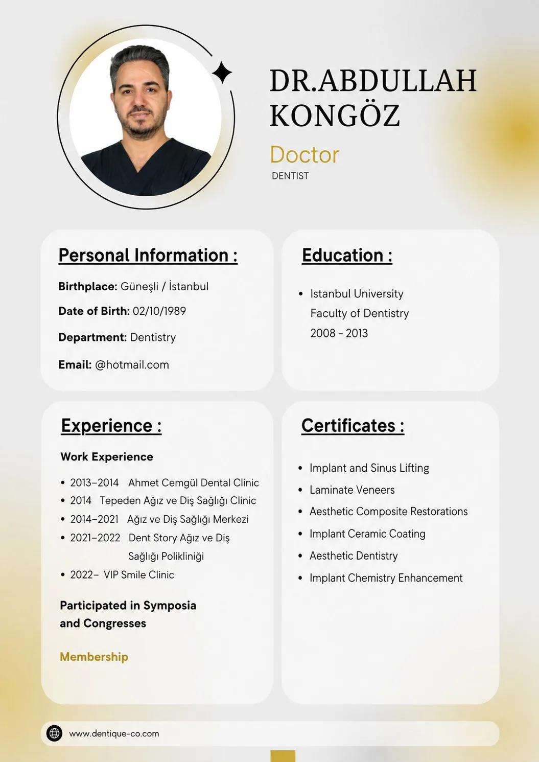 Retrato de dr abdullah kongoz