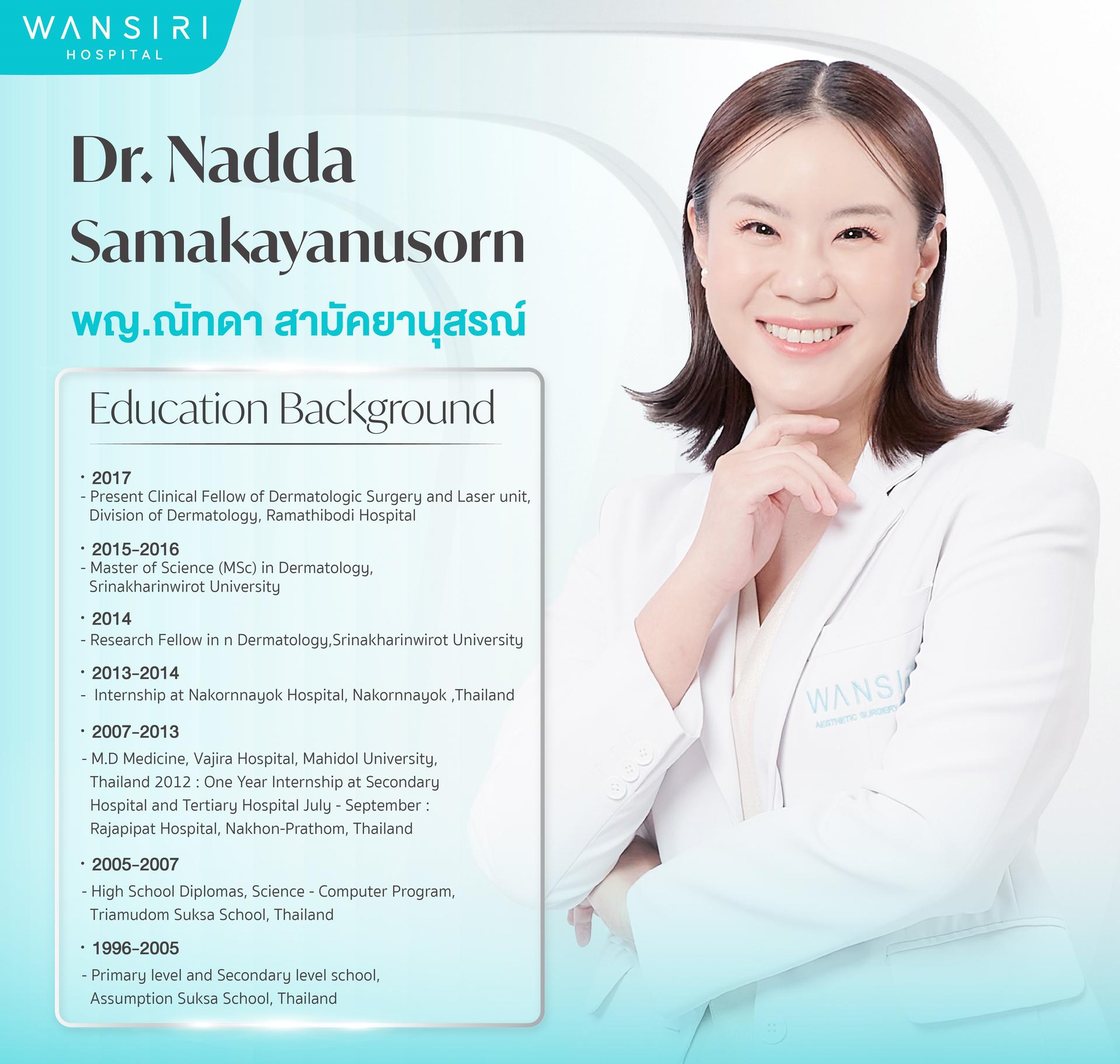 Ritratto di Dr. Nadda Samakayanusorn
