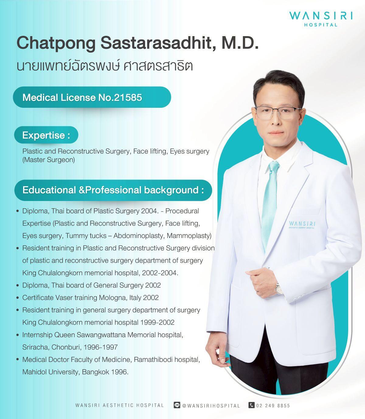 Dr. Chatpong Sastarasadhit