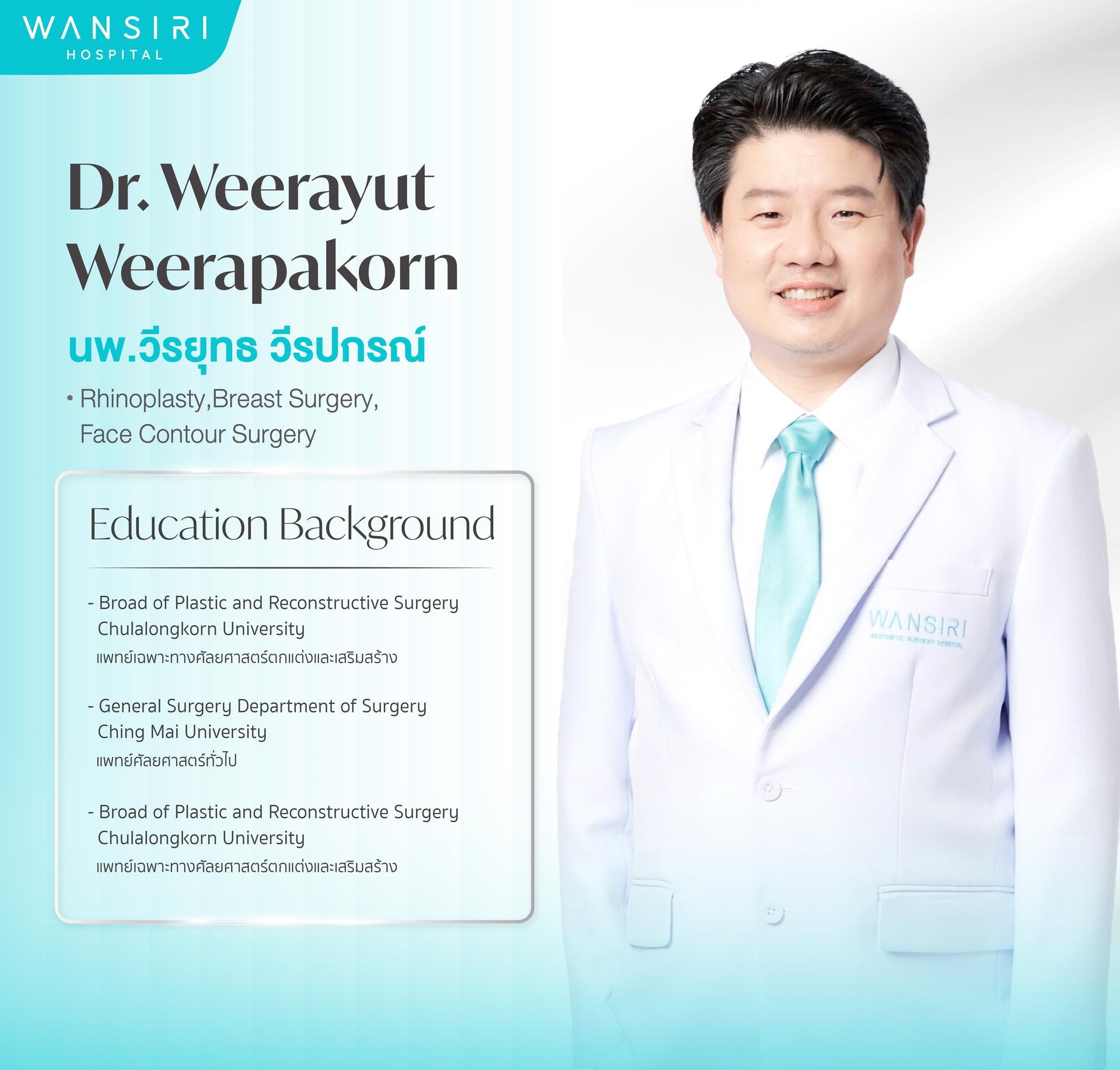 Ritratto di Dr. Weerayut Weerapakorn