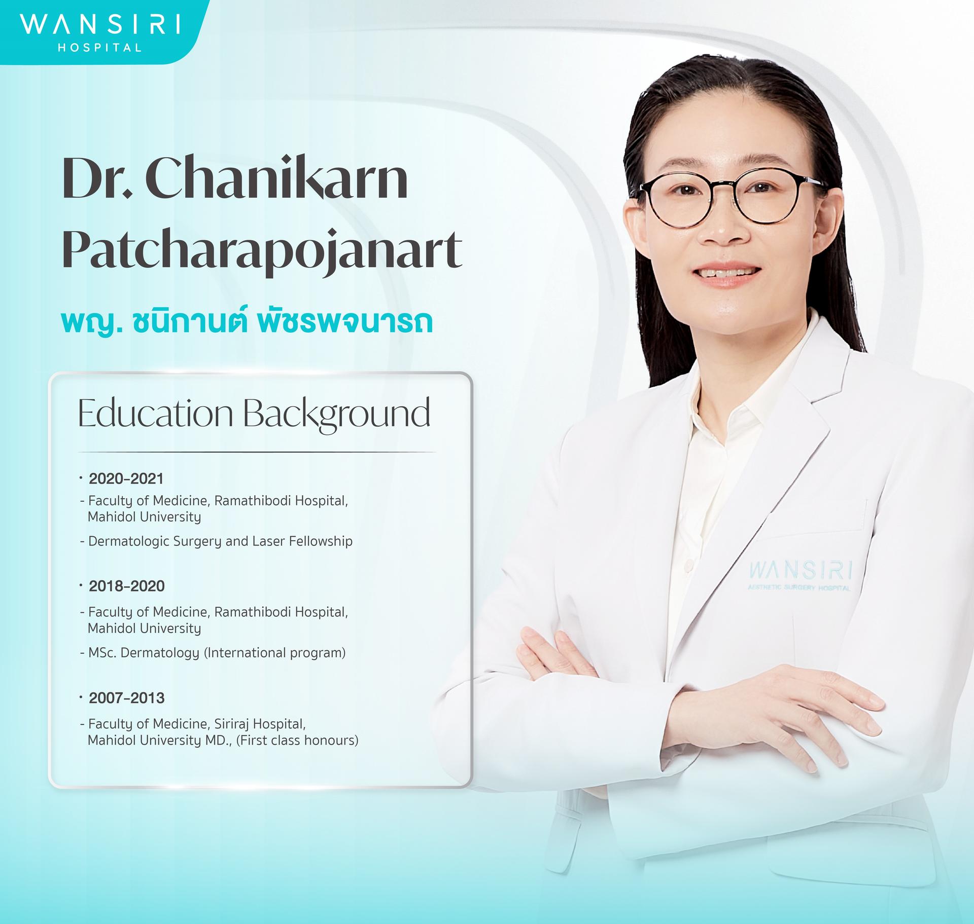 Ritratto di Dr. Chanikarn Patcharapojanart