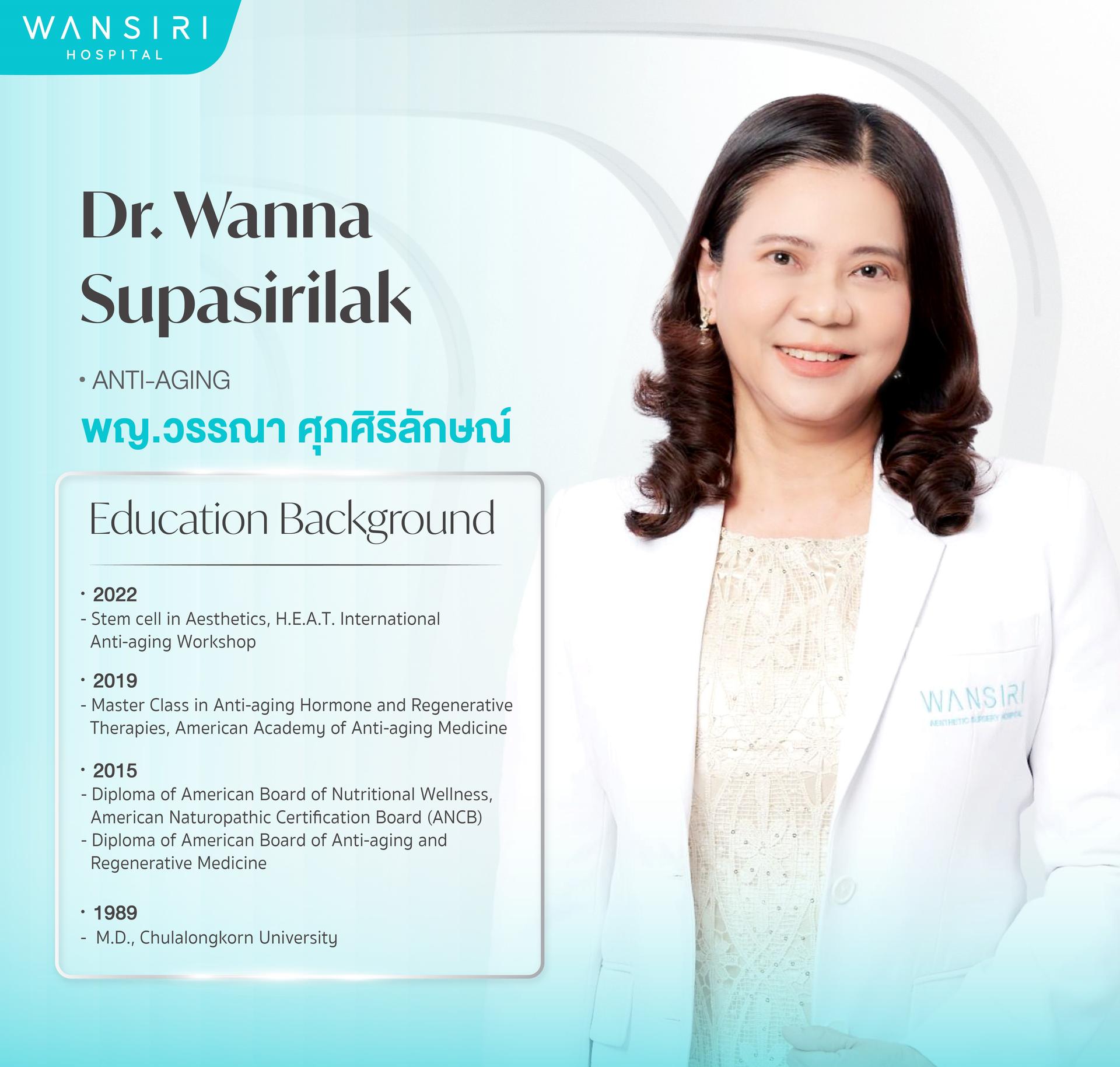 Ritratto di Dr. Wanna Supasirilak